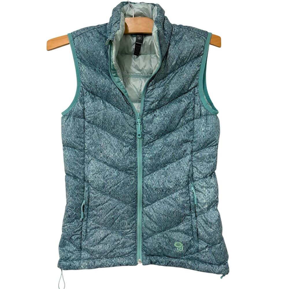 Mountain Hardware | Vest Winter Green Down Outdoors Pockets- Size XS
